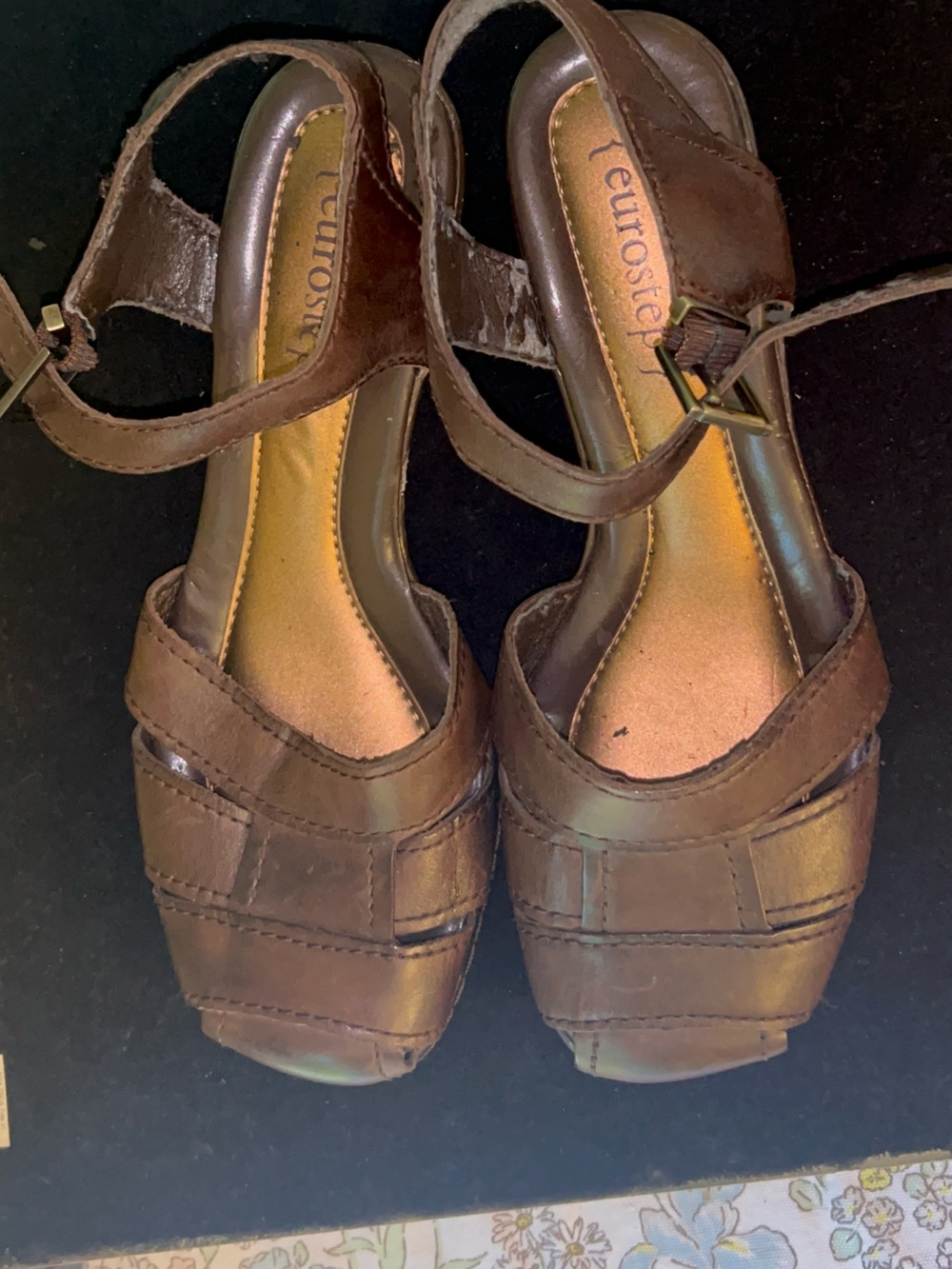 Brown leather Eurostep sandals Size 7.5